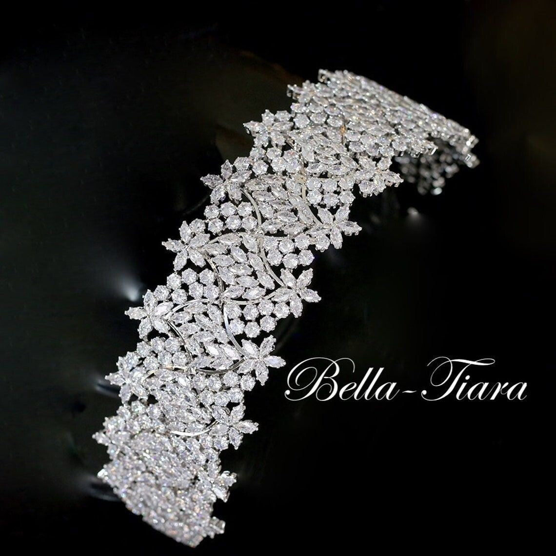 Karla Dazzling crystal wedding headband tiara