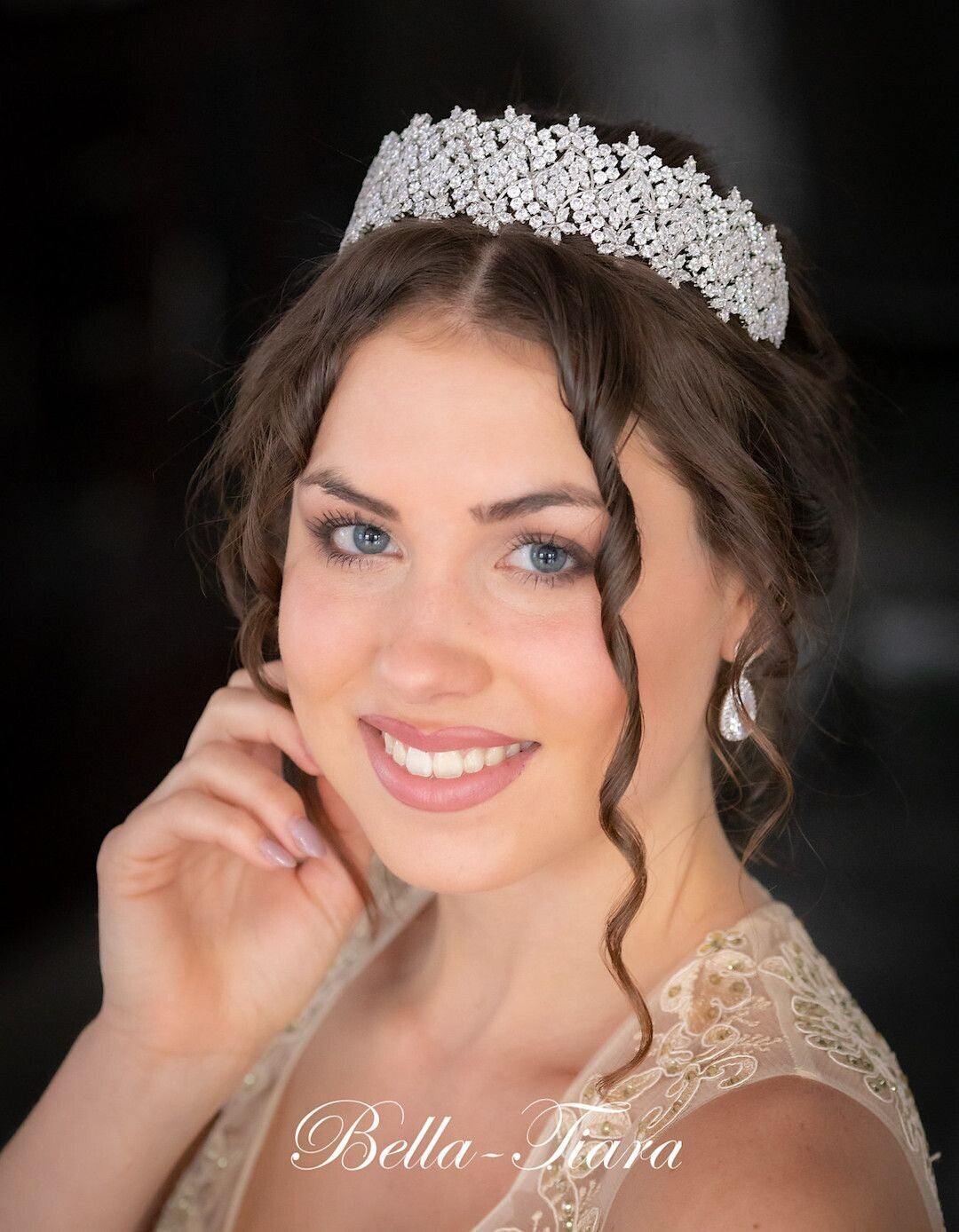 Karla Dazzling crystal wedding headband tiara