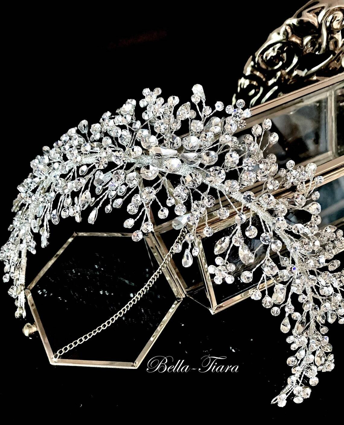 Luna - Swarovski Crystal wedding Headpiece