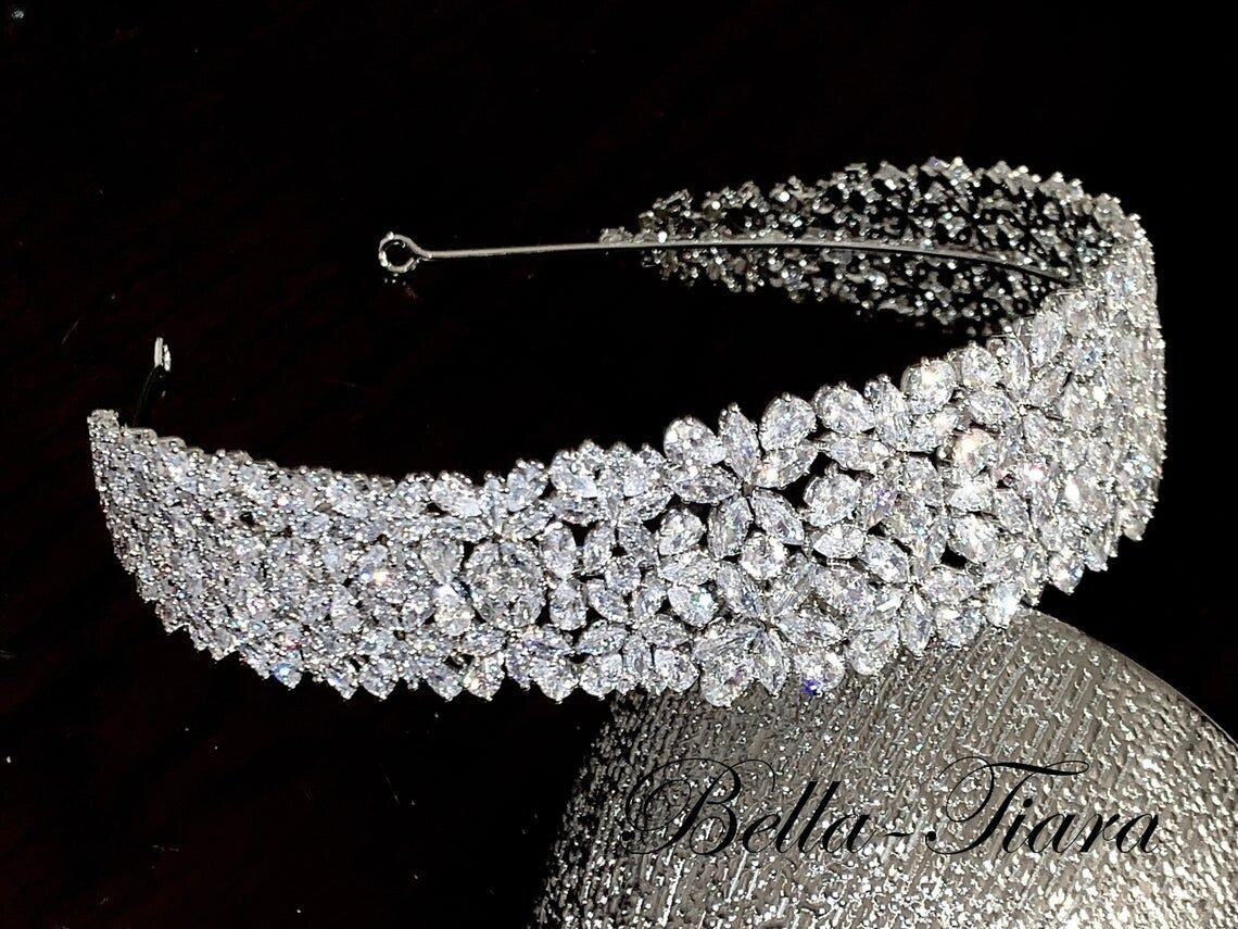 Maura - Swarovski Crystal wedding headband