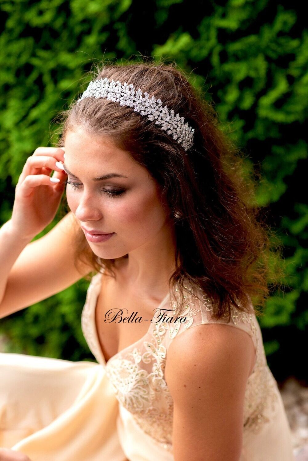 Evelina- Swarovksi crystal wedding headband