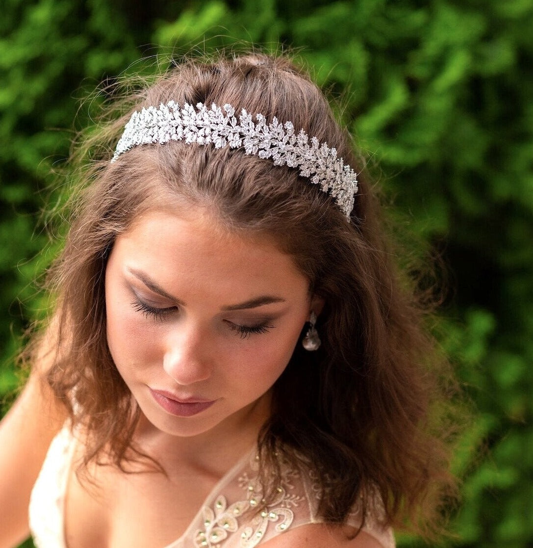 Evelina- Swarovksi crystal wedding headband