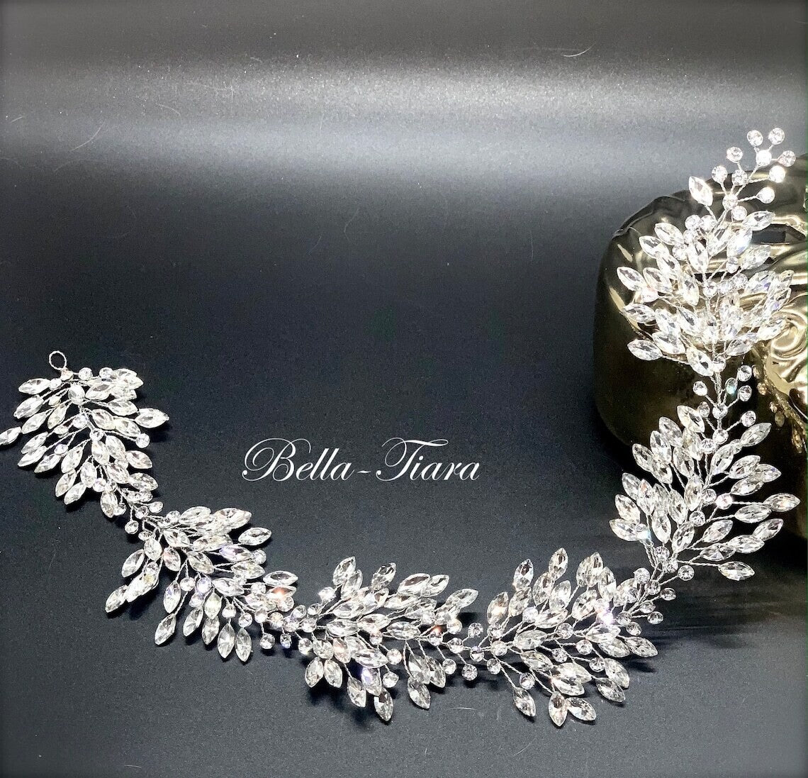 Lina - Beautiful Swarovski Crystal wedding hair vine