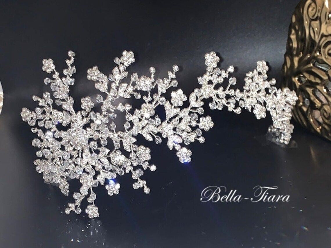 Viviana - Statement crystal bridal headpiece