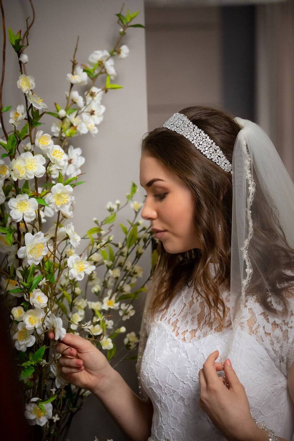 Maura - Swarovski Crystal wedding headband