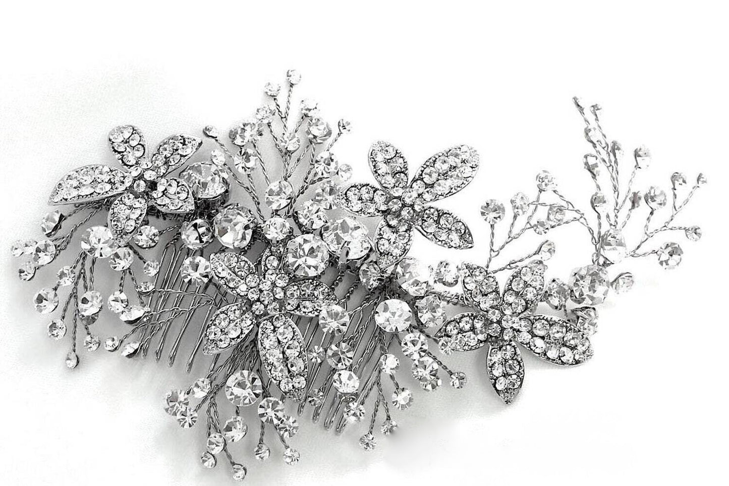 Saralisa - Exquisite Swarovski crystal wedding hair comb