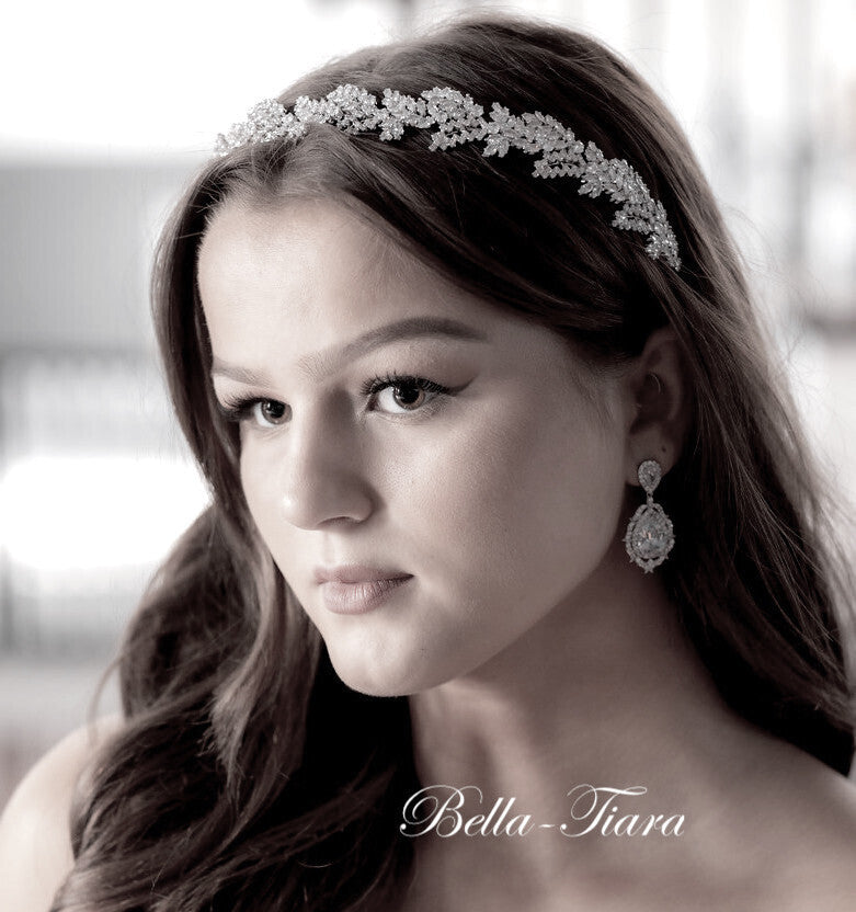 Bellina, Beautiful CZ Bridal earrings