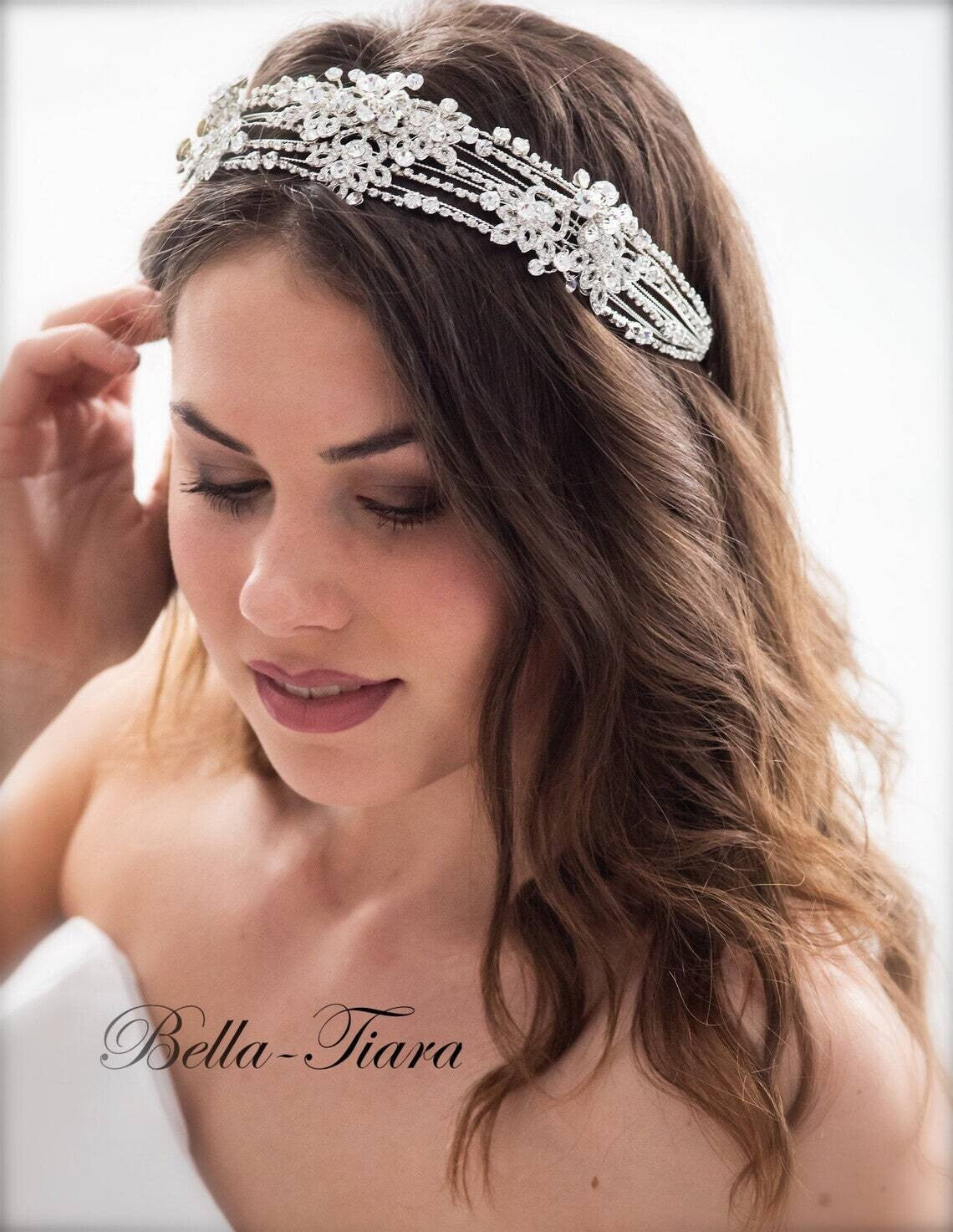 Cyprus - Couture crystal wedding headband