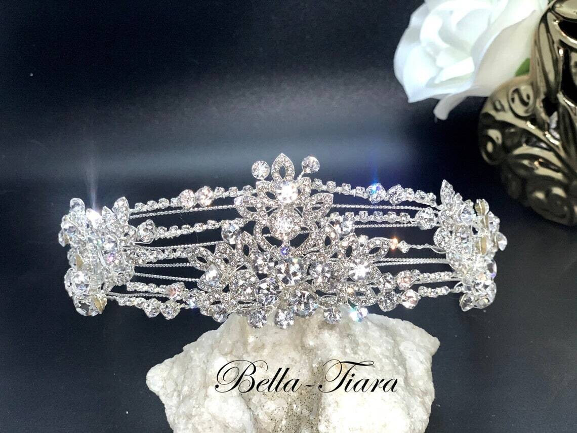 Cyprus - Couture crystal wedding headband