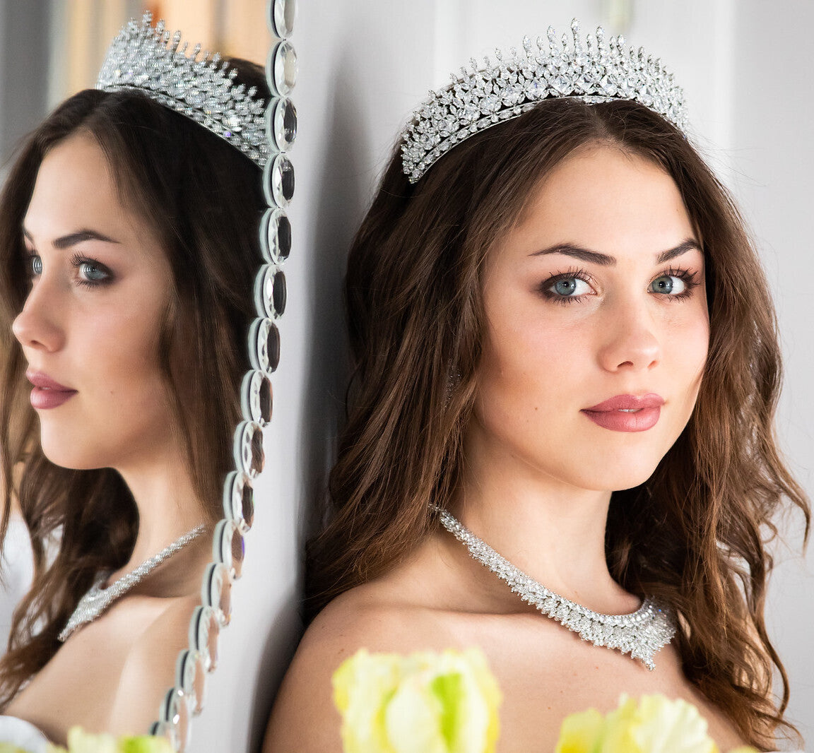 Salina -  Exquisite Crystal wedding tiara