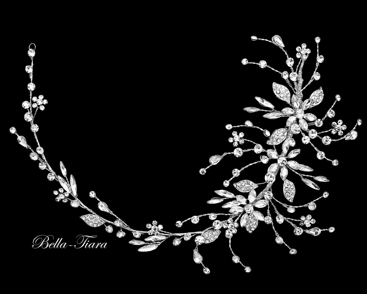 Melissa- Swarovski Crystal wedding headpiece