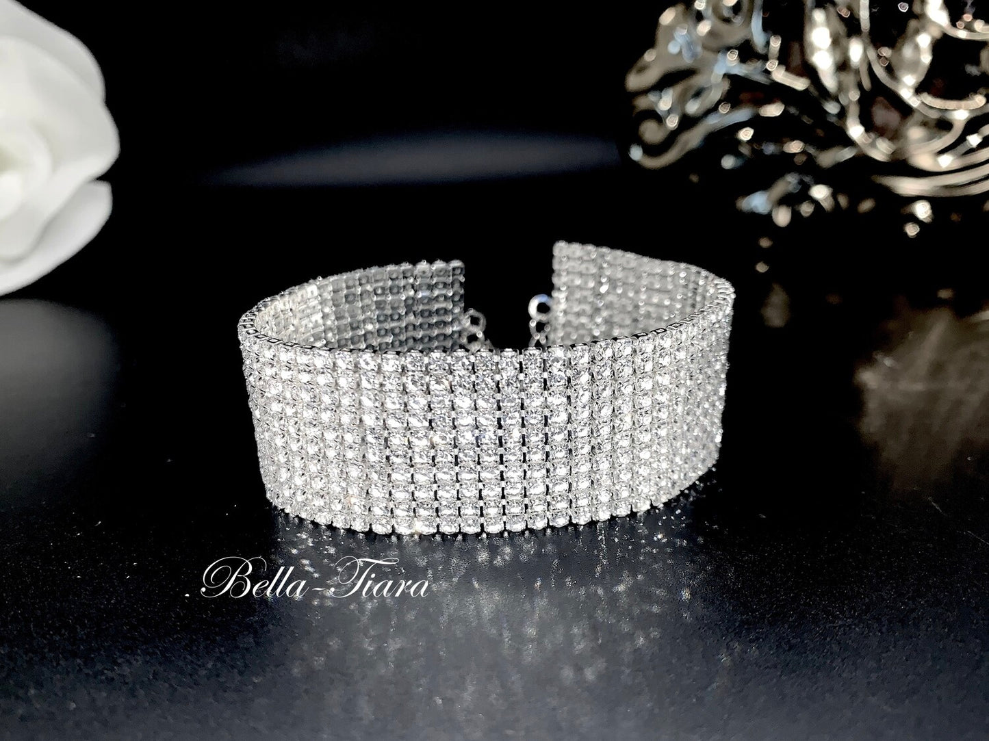 Sandra - Swarovski crystal bridal bracelet