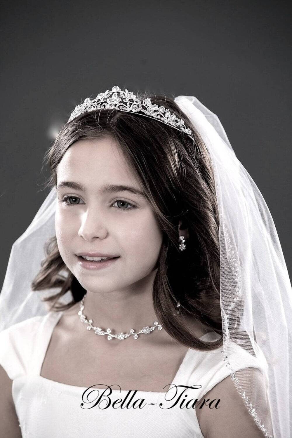 Cristina- Beautiful crystal communion tiara