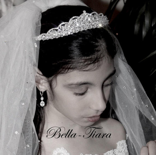 Principessa - Princess crystal communion headpiece tiara