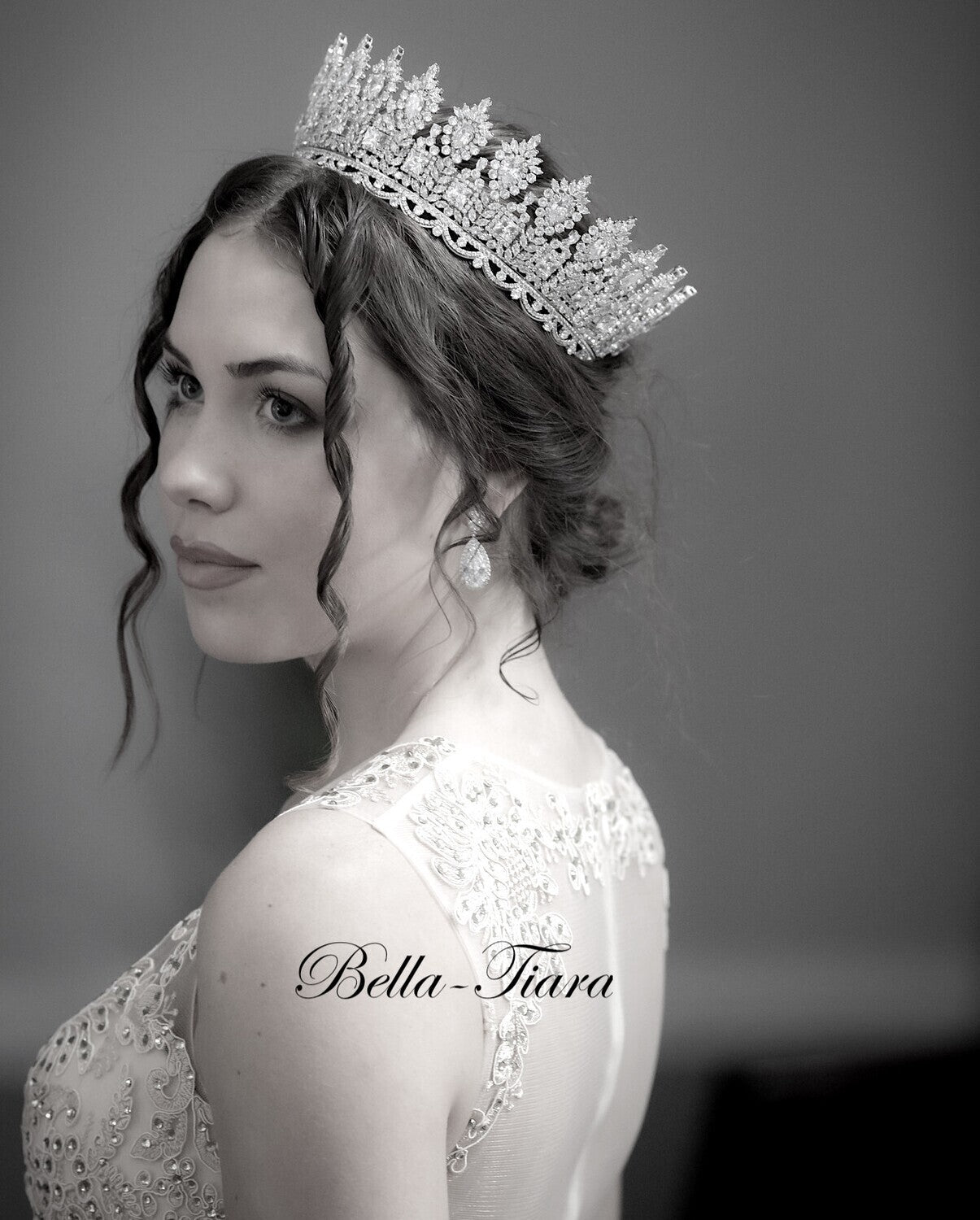 Athena - Swarovski Crystal wedding Crown