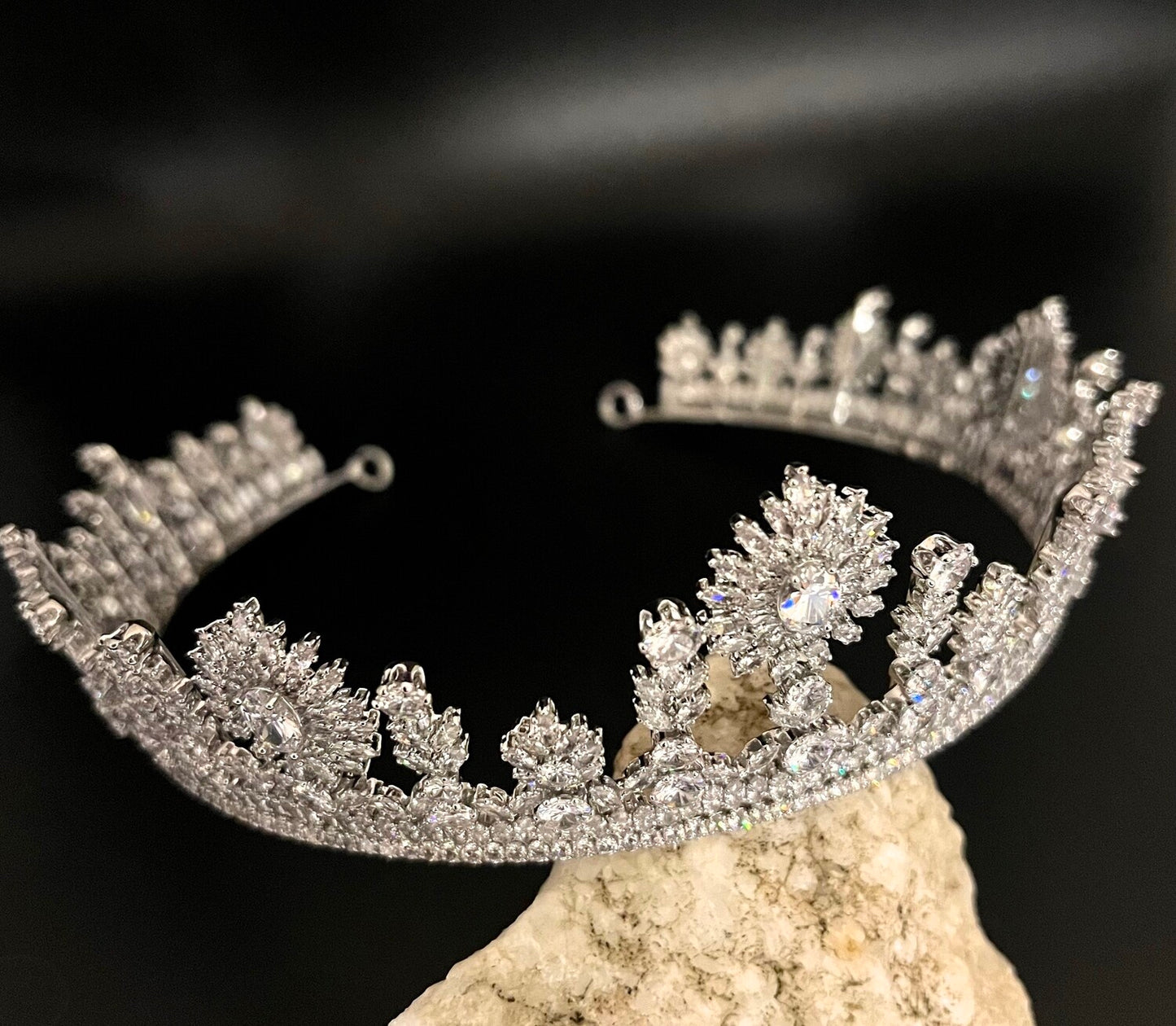 Daphne - Regal Swarovski Crystal Tiara