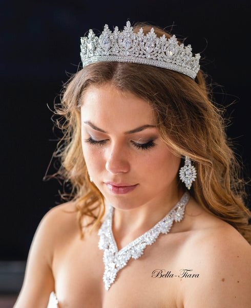 Torina - Swarovski Crystal Wedding Tiara – Bella-Tiara