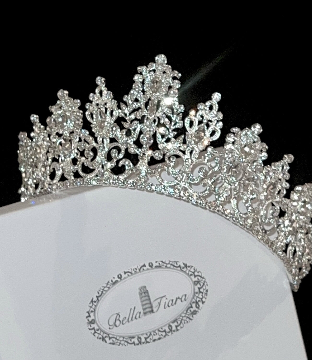 Queen Marianne - Swarovski Crystal wedding Crown Tiara