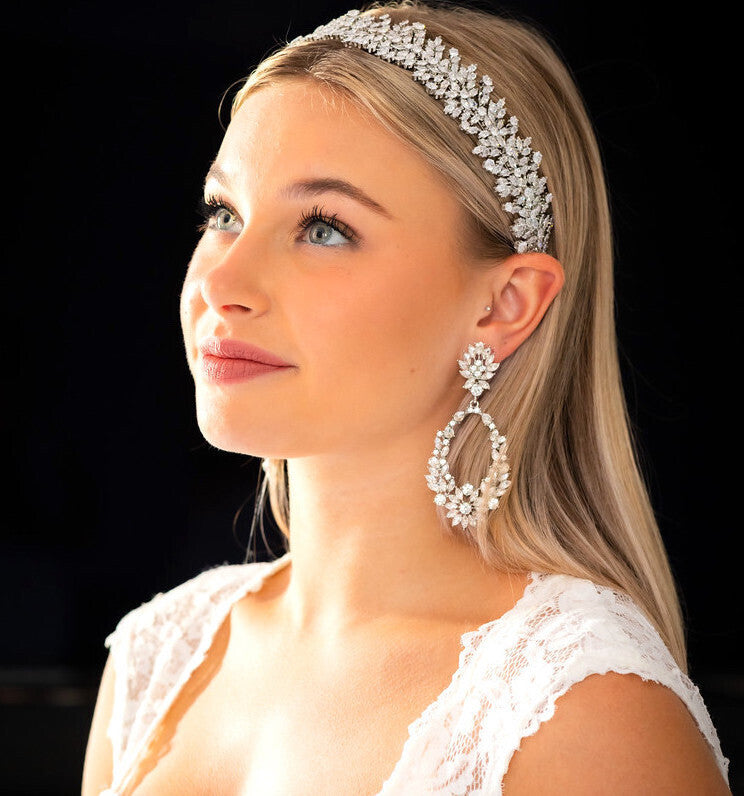 crystal bridal headband