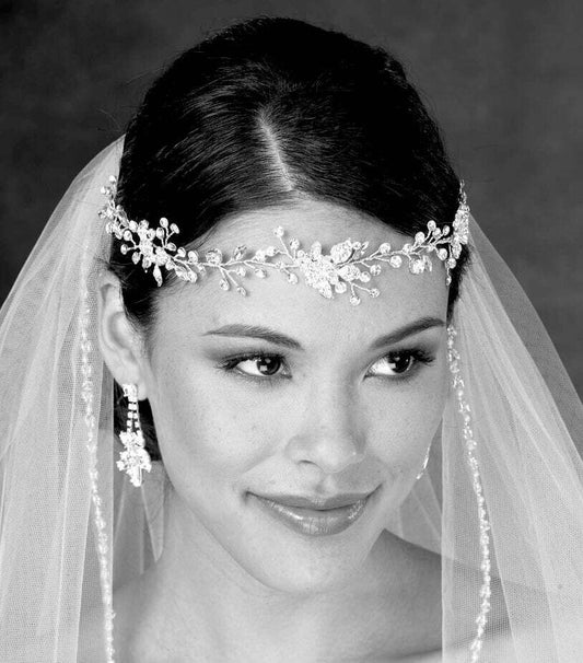 Eliana - Crystal wedding hairpiece