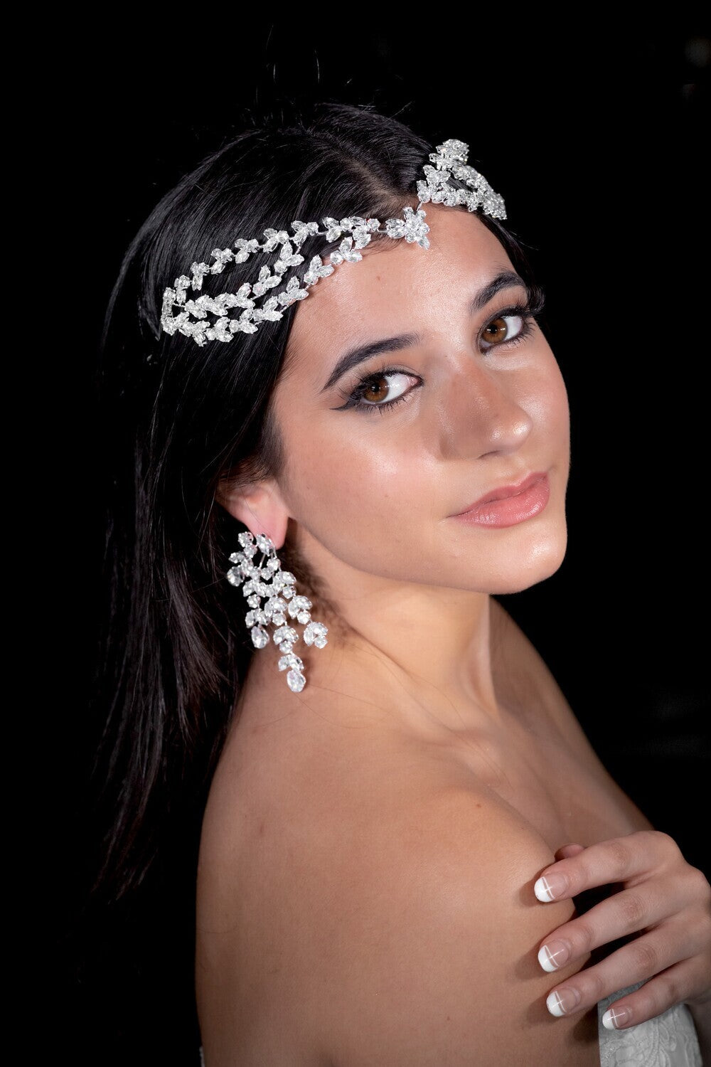 Princess Malika - Dazzling crystal headpiece (Free earrings)