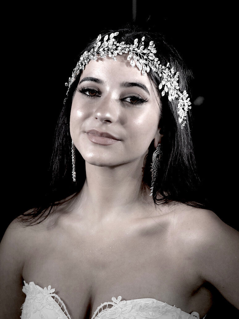 Lina - Beautiful Swarovski Crystal wedding hair vine