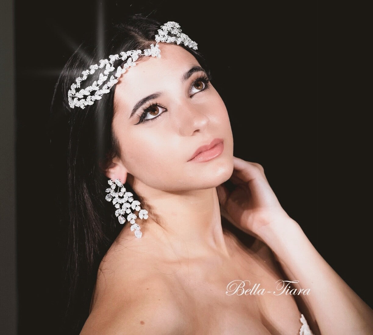 Princess Malika - Dazzling crystal headpiece (Free earrings)