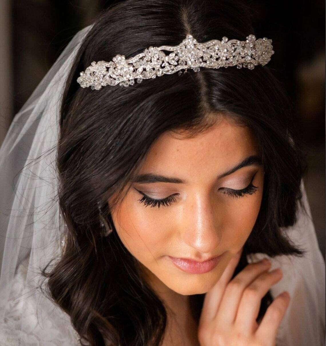 MariaGrazia -Elegant Swarovski Crystal wedding tiara