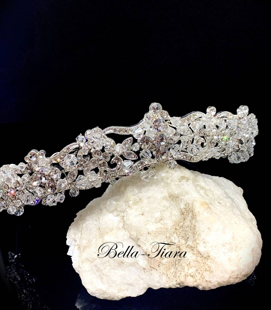 MariaGrazia -Elegant Swarovski Crystal wedding tiara