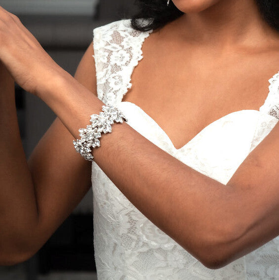 Riana - Vine Crystal wedding bracelet