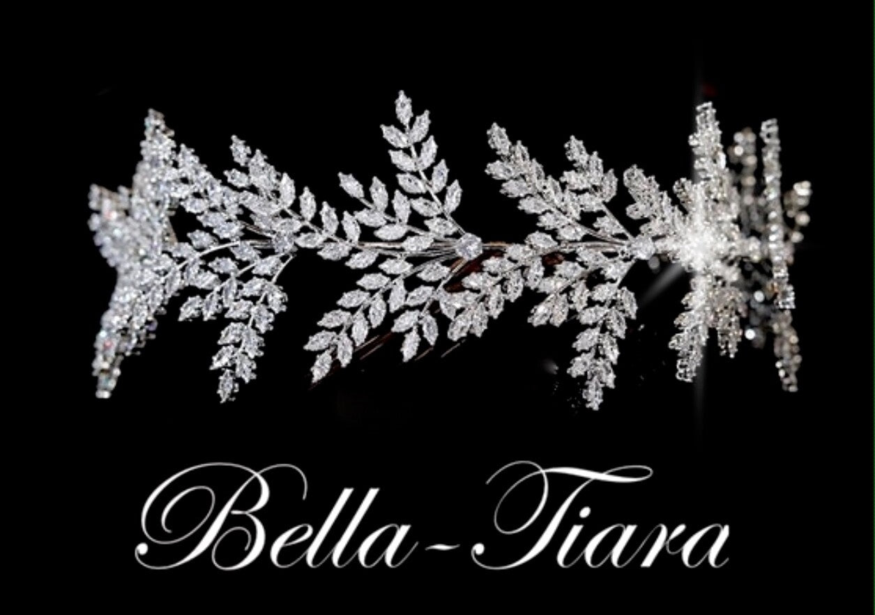 Rita - Dazzling silver Swarovski Crystal headband