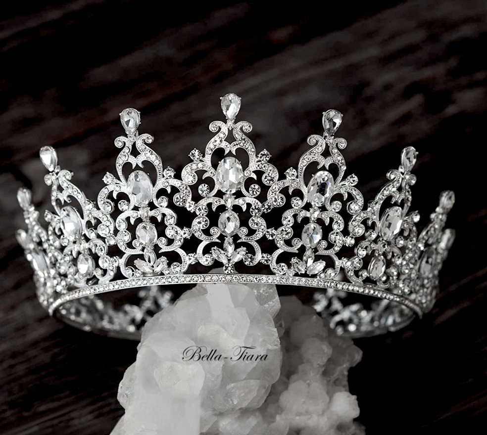 Luissa- Royal crystal crown tiara