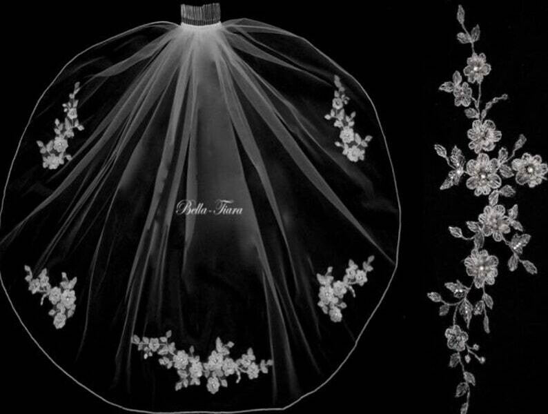 Giannarose - Floral crystal pearl communion headpiece
