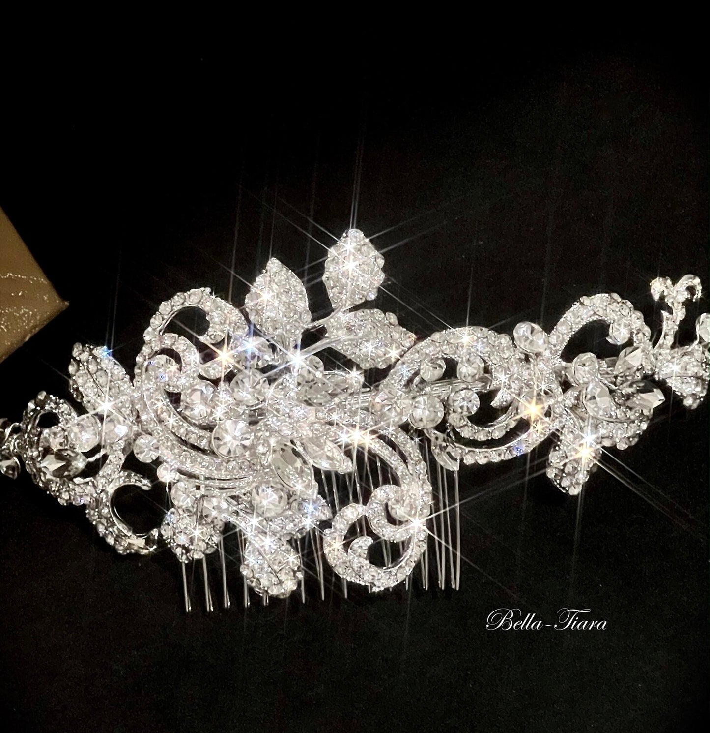 Meadow - Swarovski crystal wedding hair comb