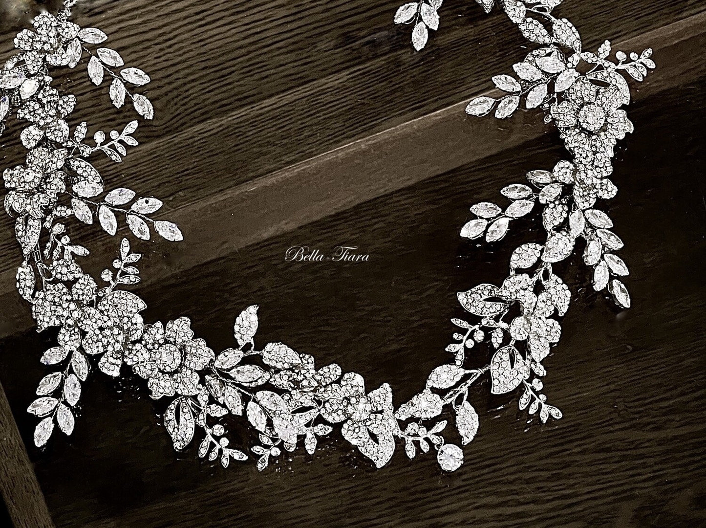 Keneisha - Swarovski crystal wedding headpiece