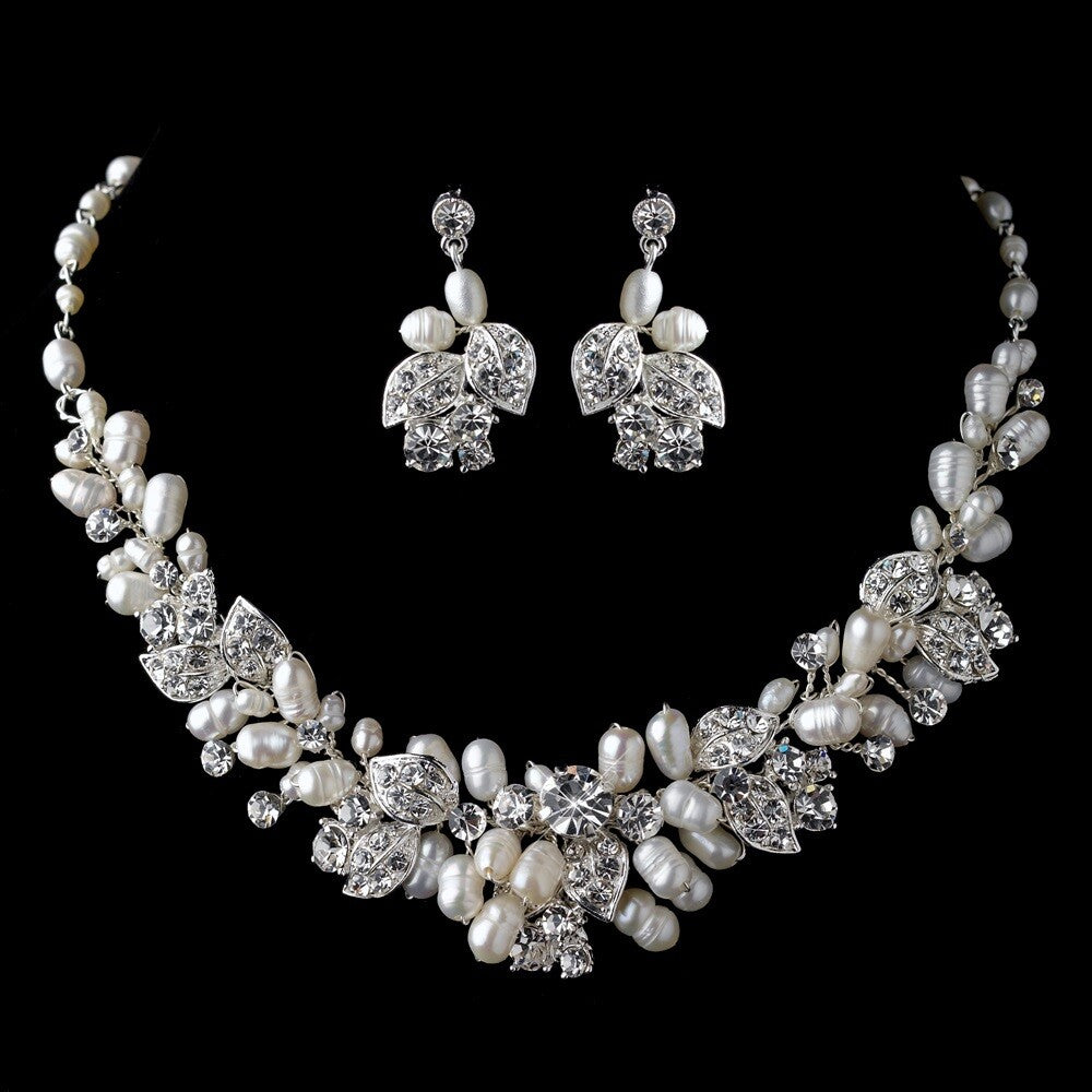 Lori- Romantic Crystal and Pearl tiara