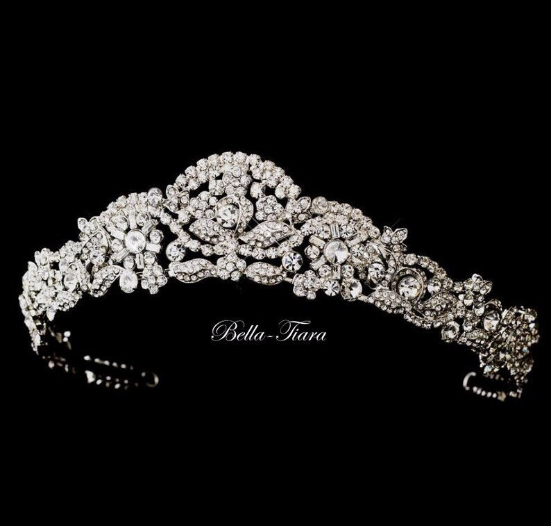 Maricela - Vintage wedding Crystal Tiara