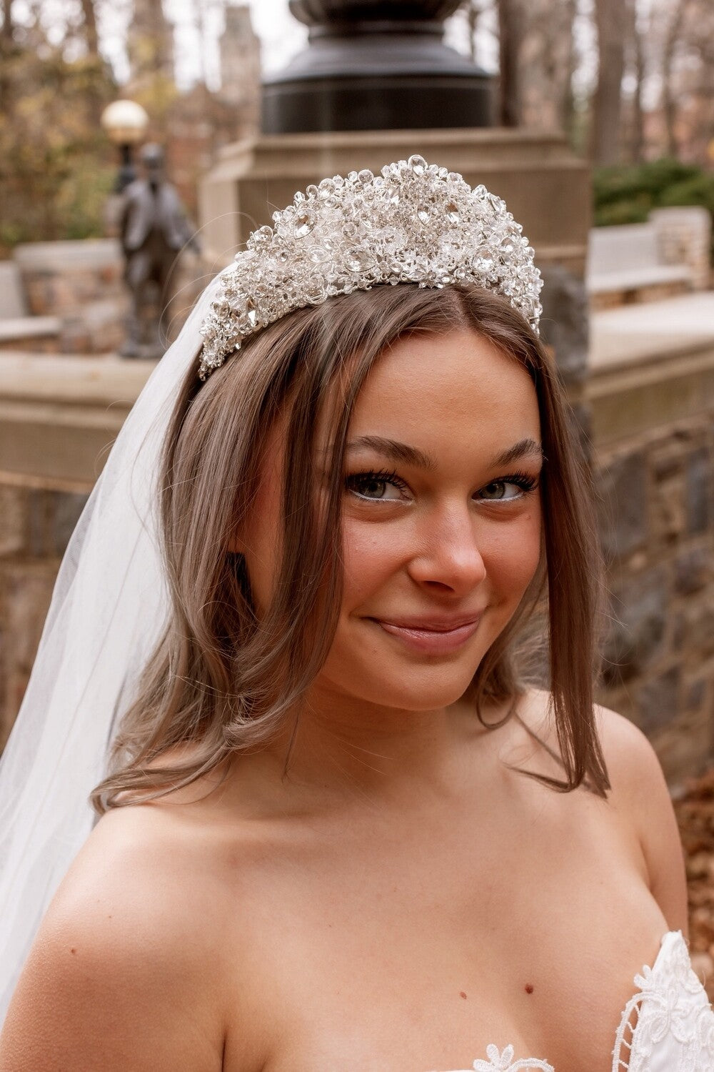 Avery - Captivating wedding Crystal Tiara