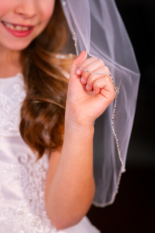 Cristina- Beautiful crystal communion tiara