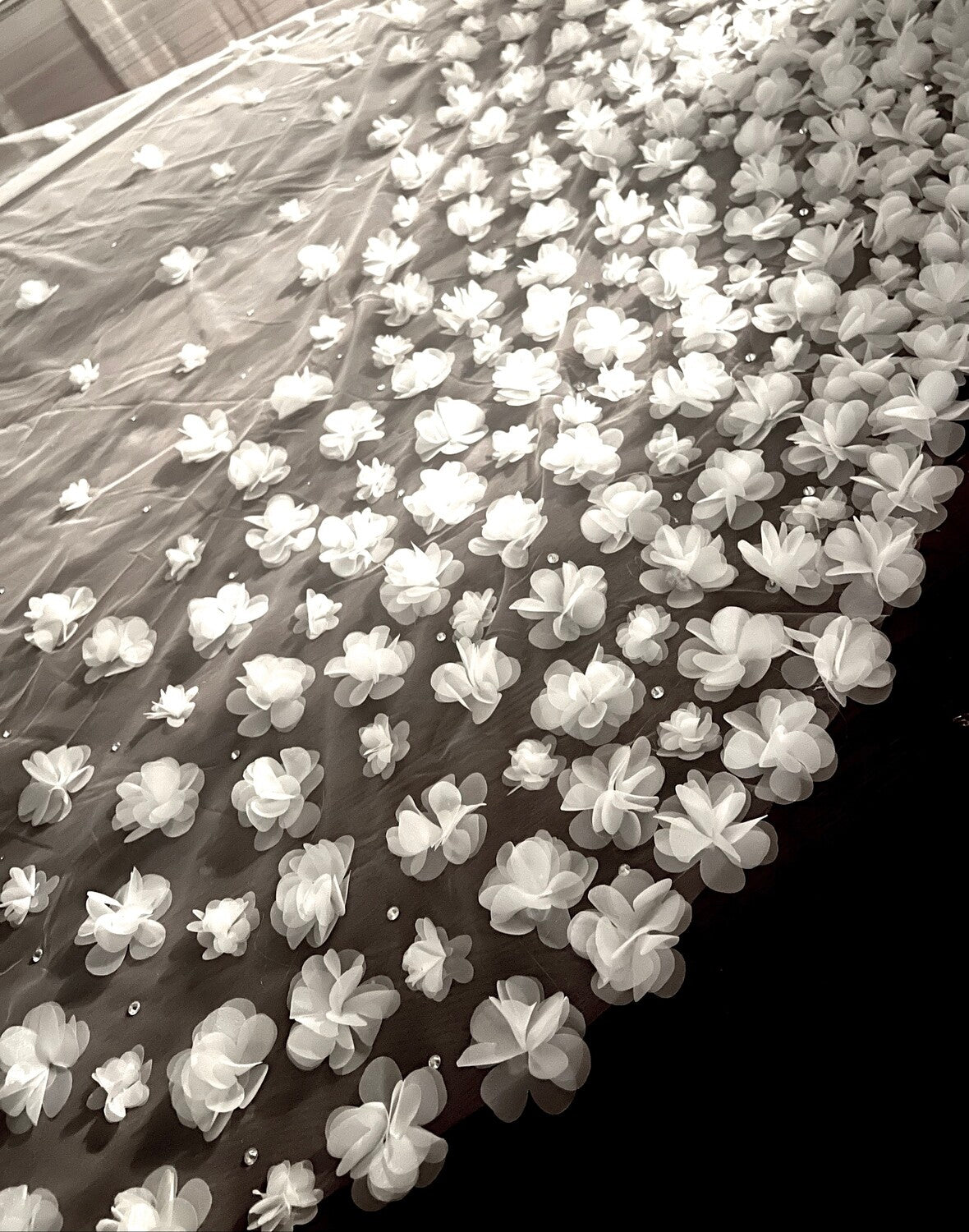 Petals - Stunning 3D petal flower cathedral wedding veil