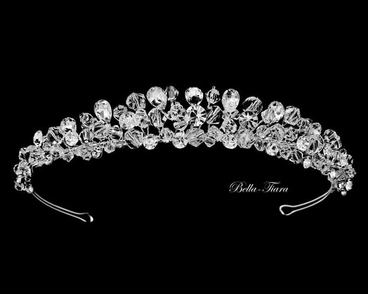 Siabella - Swarovski crystal communion headpiece tiara