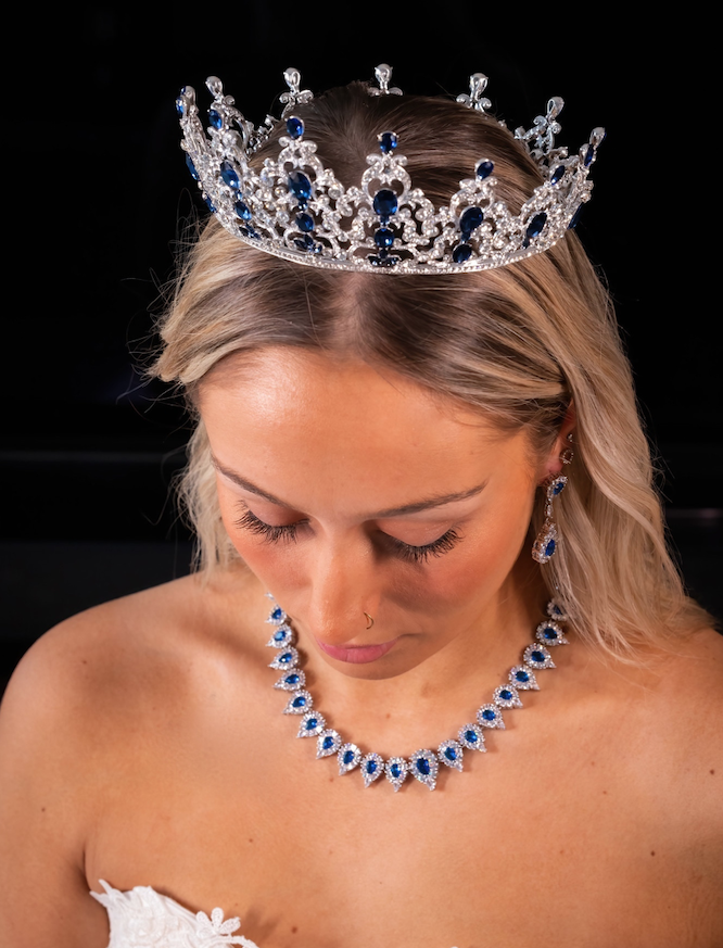 Luissa- Royal crystal crown tiara