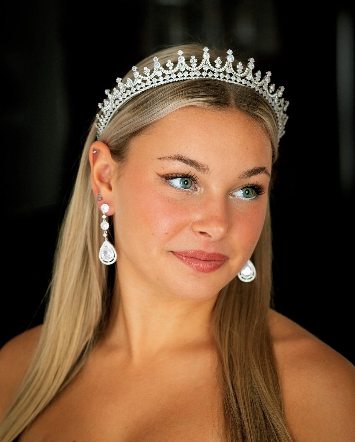 Marian - Alluring Swarovski Crystal Wedding Tiara – Bella-Tiara