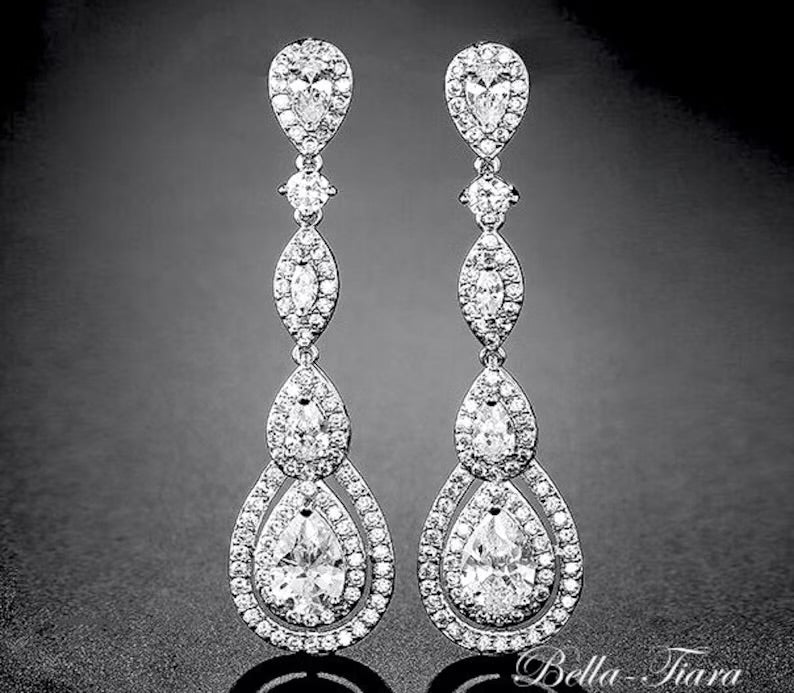 Bellissima -  Beautiful crystal drop earrings