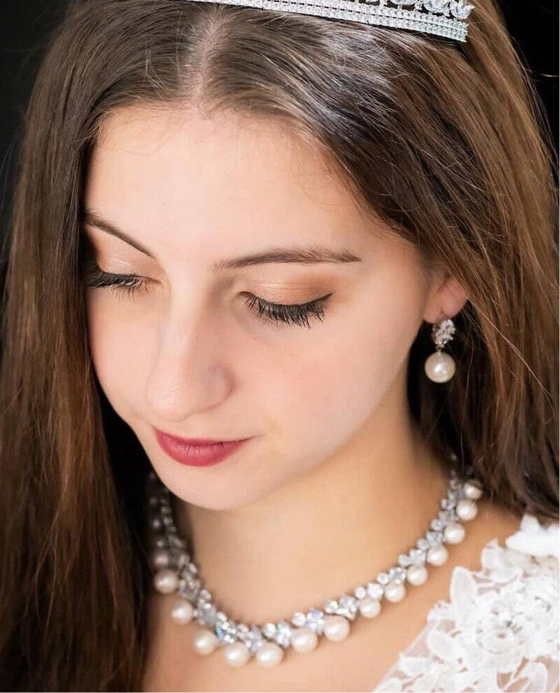 Ada - Timeless pearl bridal necklace set