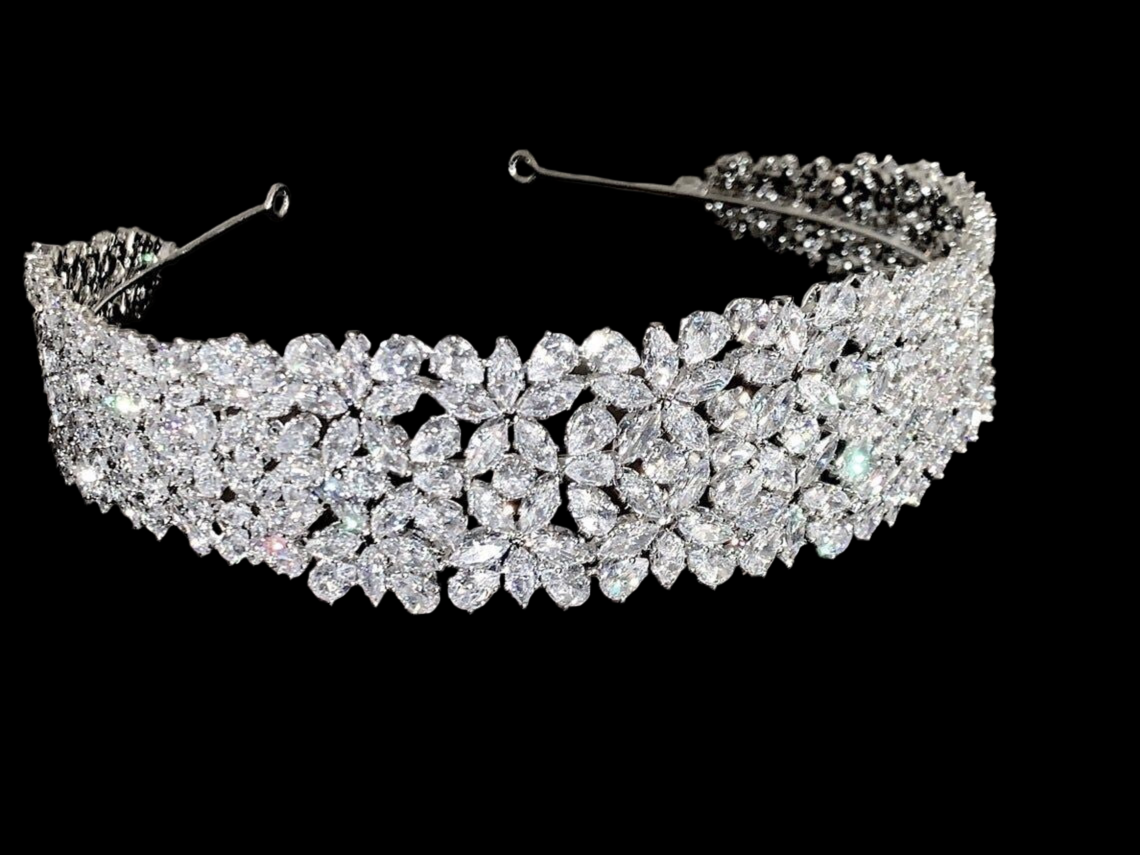 Maura - Swarovski Crystal wedding headband