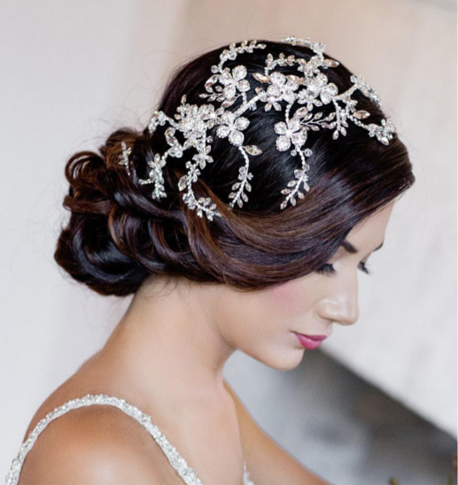 Vincenza - Exquisite Swarovski crystal wedding headpiece