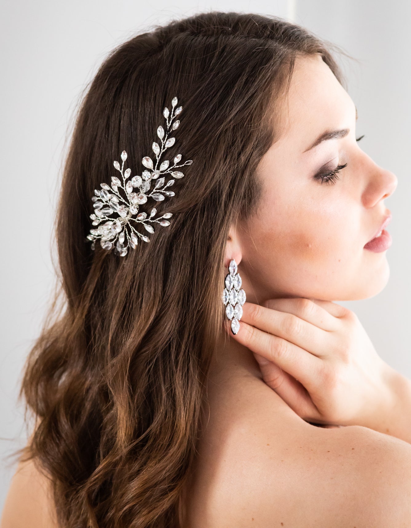 Ella - Timeless Swarovski crystal wedding comb