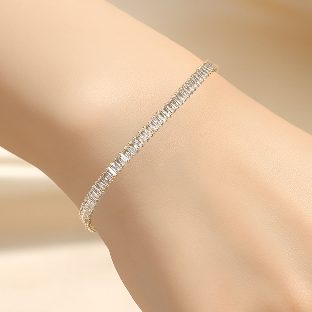 Esme - Swarovski crystal silver or gold bracelet