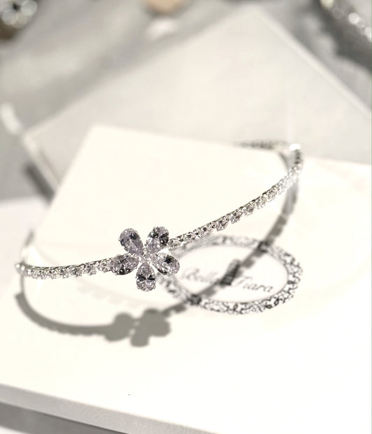 Daisy  - Rhinestone flower girl communion headband